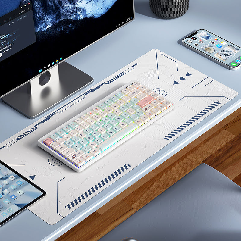 iBlancod YK75 Pro Low Profile Wireless Mechanical Keyboard - keycapcovers