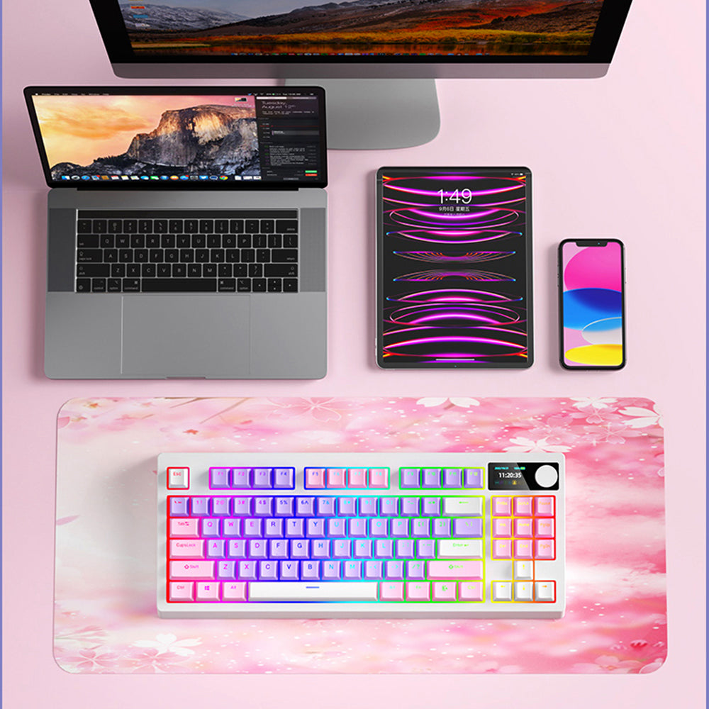 iBlancod YK830 Wireless Mechanical Keyboard - keycapcovers
