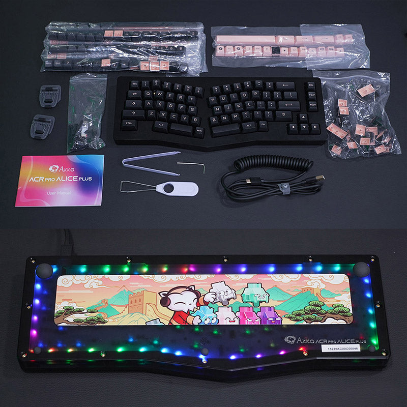 Akko ACR PRO Alice Plus Mechanical Keyboard - keycapcovers