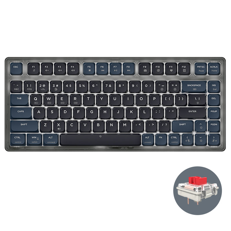 Ajazz AK832 Pro Low Profile Mechanical Keyboard - keycapcovers