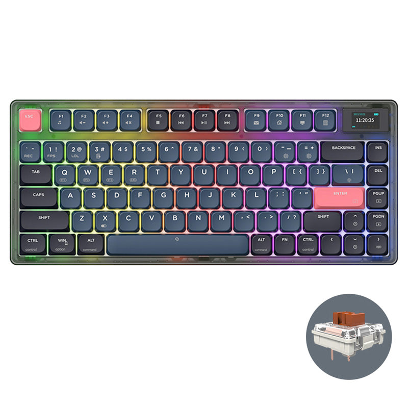 Ajazz AK832 Pro Low Profile Mechanical Keyboard - keycapcovers