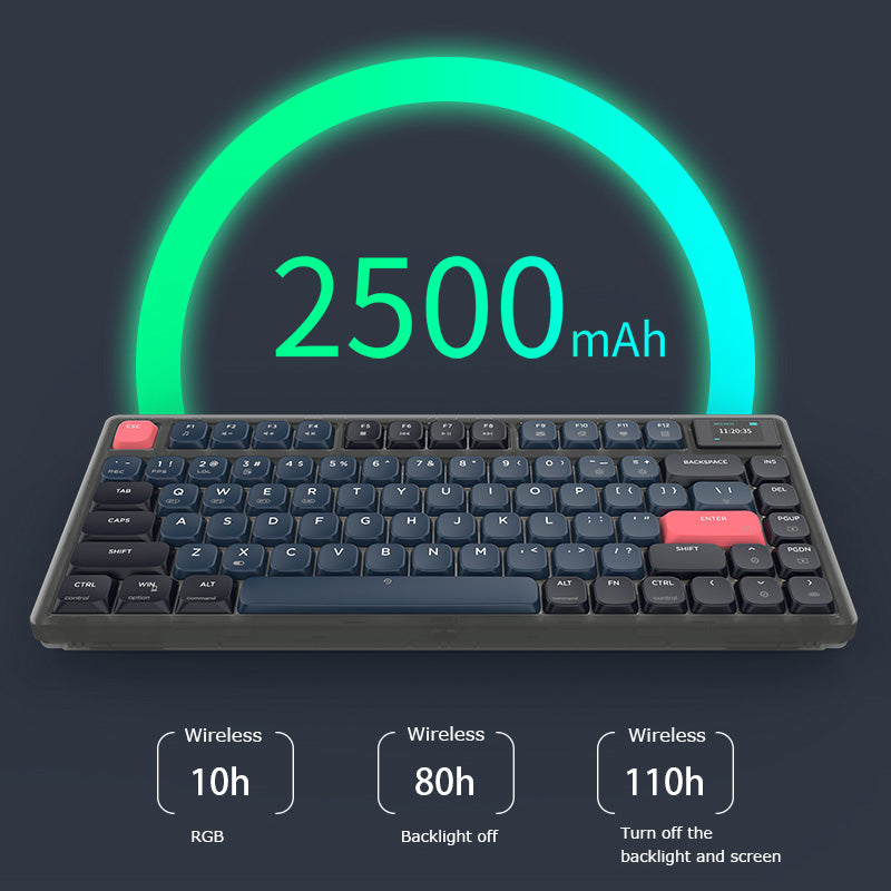 Ajazz AK832 Pro Low Profile Mechanical Keyboard - keycapcovers