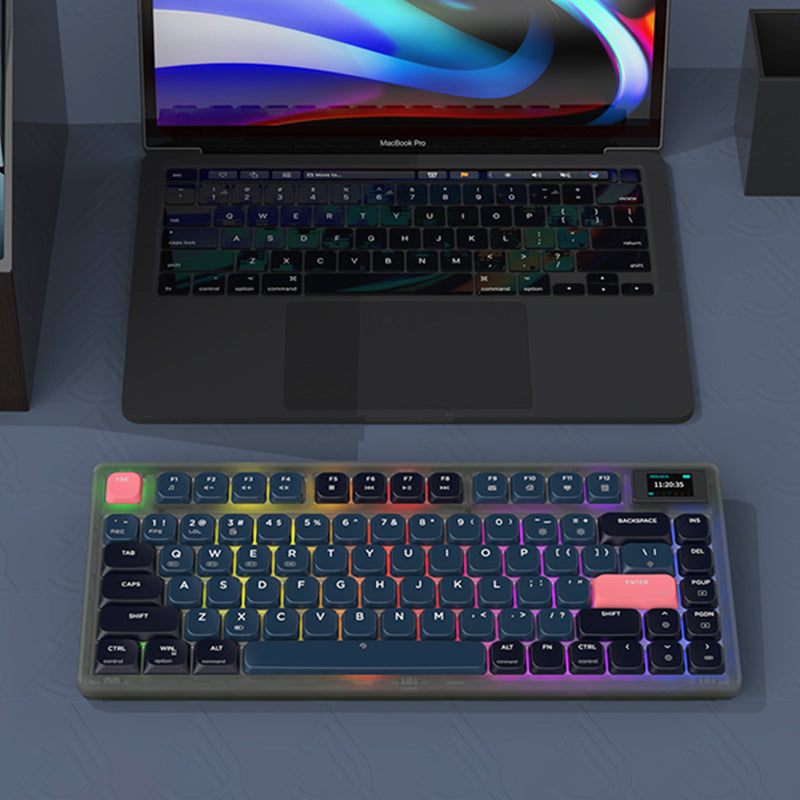 Ajazz AK832 Pro Low Profile Mechanical Keyboard - keycapcovers