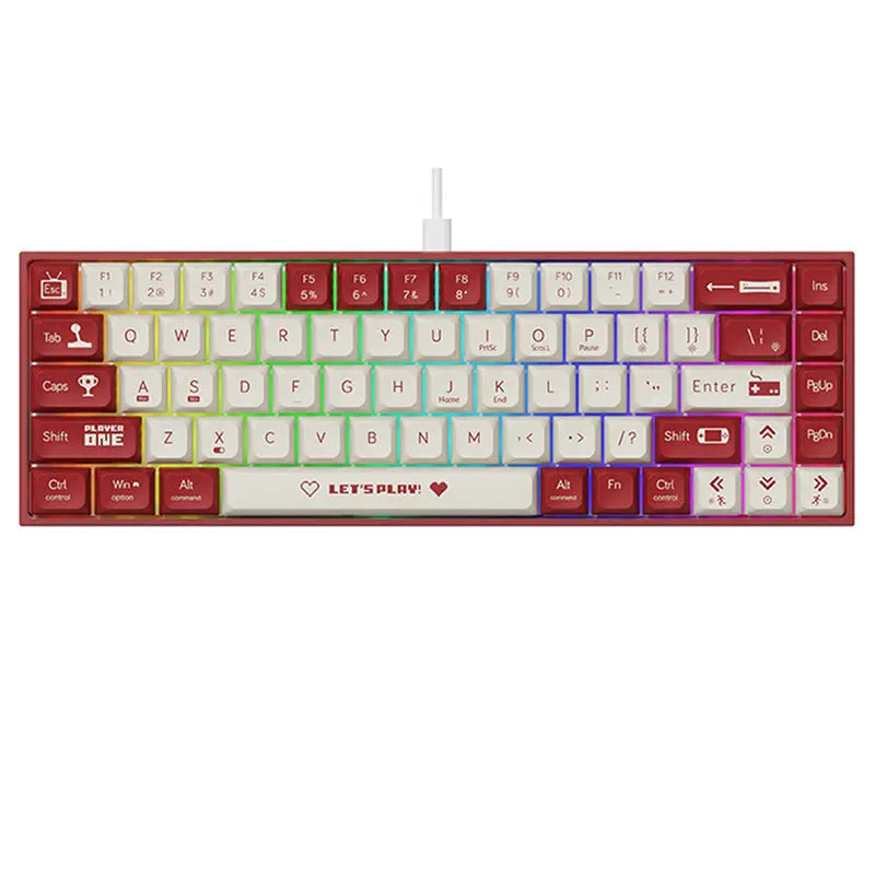 Ajazz AK680 Mechanical Keyboard - keycapcovers