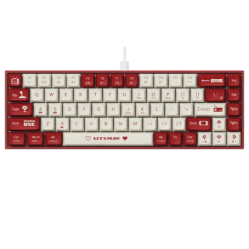 Ajazz AK680 Mechanical Keyboard - keycapcovers