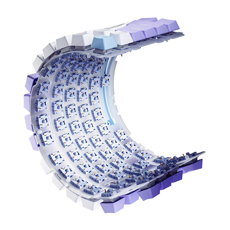 Ajazz AK820 Pro Mechanical Keyboard Creamy Keyboard - keycapcovers