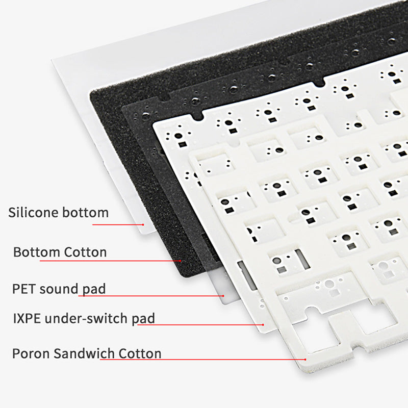 Ajazz AK820 Pro Mechanical Keyboard Creamy Keyboard - keycapcovers