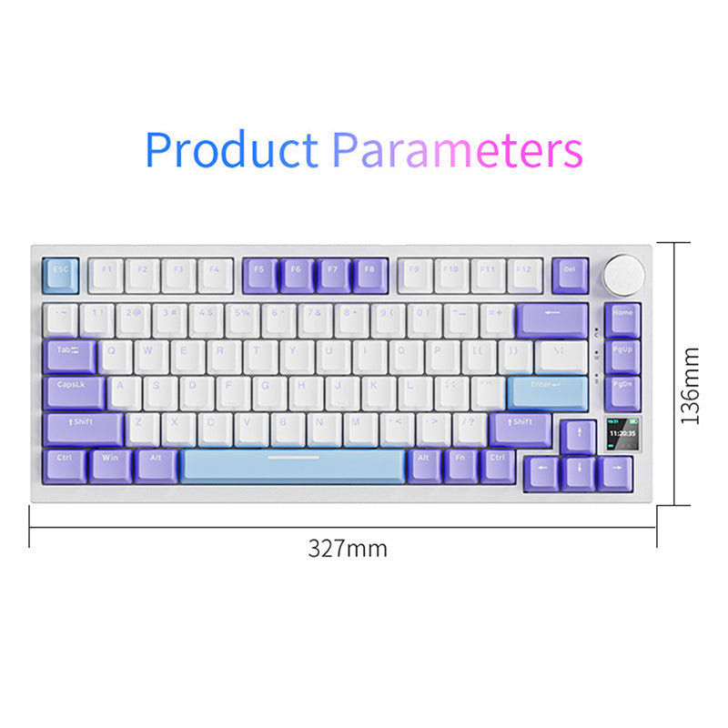Ajazz AK820 Pro Mechanical Keyboard Creamy Keyboard - keycapcovers