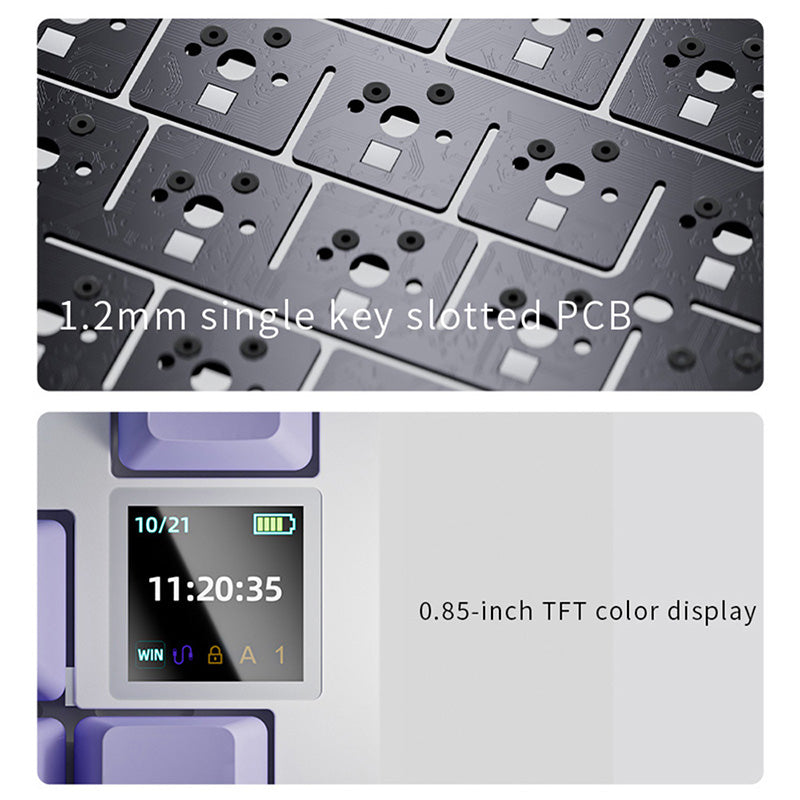Ajazz AK820 Pro Mechanical Keyboard Creamy Keyboard - keycapcovers