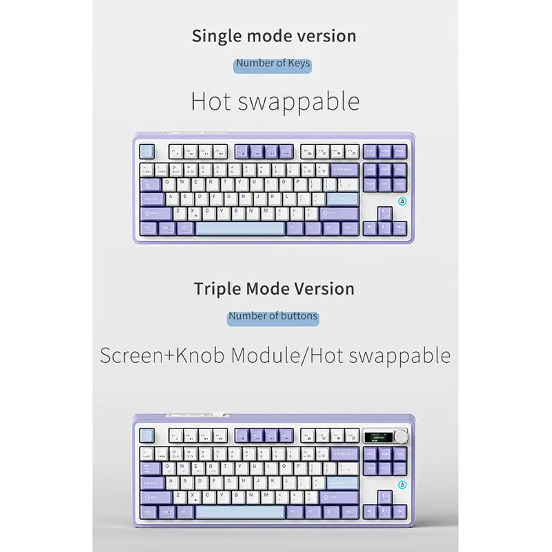 Ajazz AK870 Tri-Mode Wireless Mechanical Keyboard Ajazz