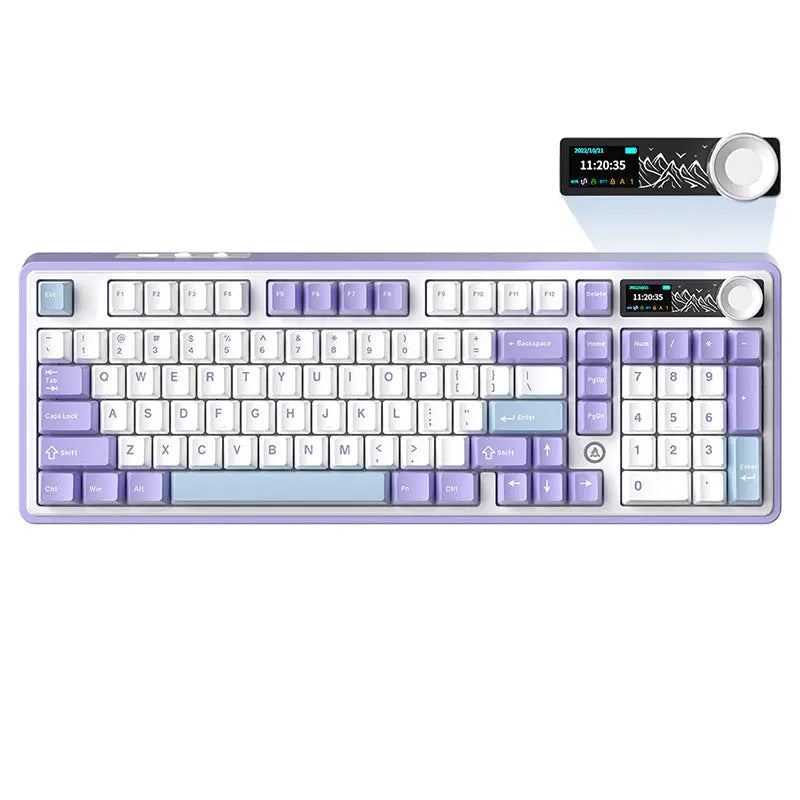 Ajazz AK980 TFT Display Wireless Mechanical Keyboard Ajazz