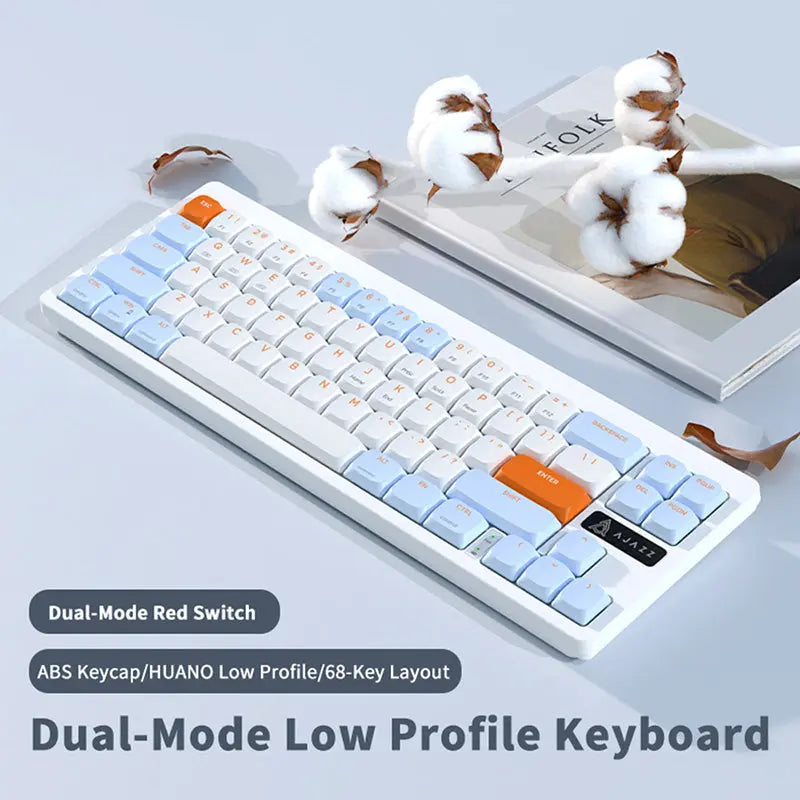Ajazz AKL680 Wireless Low Profile Mechanical Keyboard - keycapcovers
