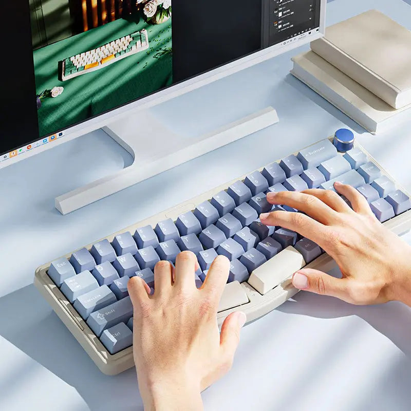Ajazz AKS068 Alice VIA Mechanical Keyboard - keycapcovers
