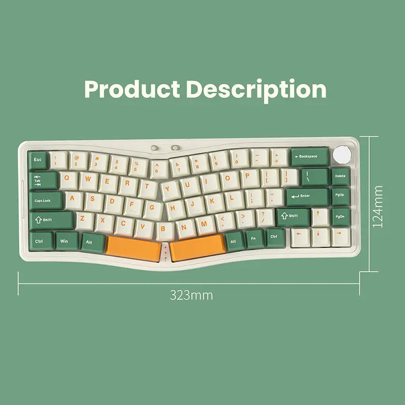 Ajazz AKS068 Alice VIA Mechanical Keyboard - keycapcovers