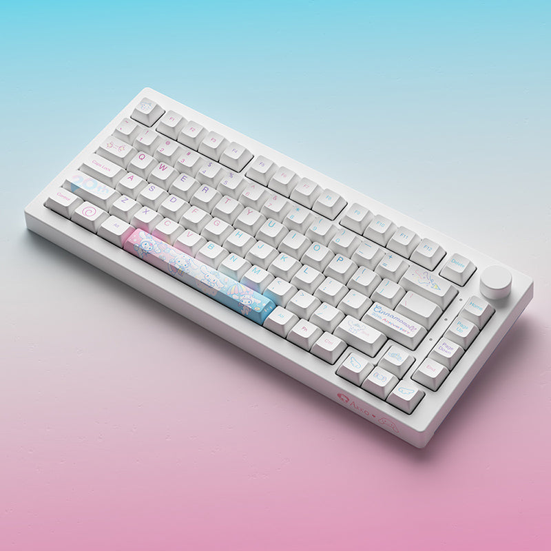 Akko Cinnamoroll 20th Anniversary 5075B Plus Wireless Mechanical Keyboard - keycapcovers