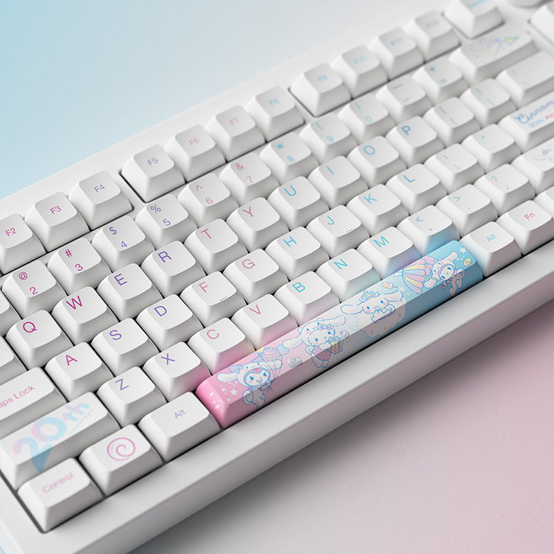 Akko Cinnamoroll 20th Anniversary 5075B Plus Wireless Mechanical Keyboard - keycapcovers