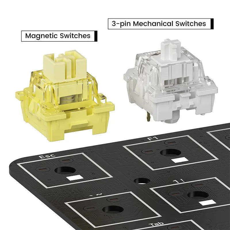 Akko MOD007B-HE Aluminium Magnetic Switches Wireless Mechanical Keyboard - keycapcovers