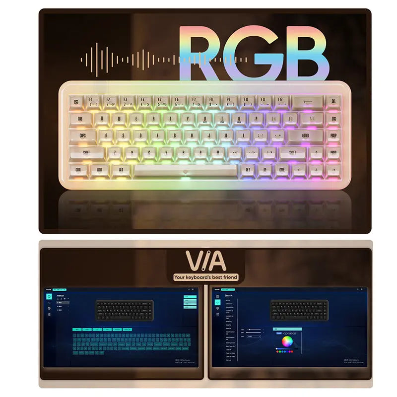 Akko YU01 Resin Wireless Mechanical Keyboard - keycapcovers
