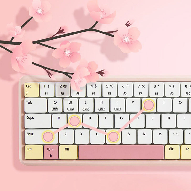 ColorReco CR-KB10 Alice Low profile Wireless Mechanical Keyboard - keycapcovers