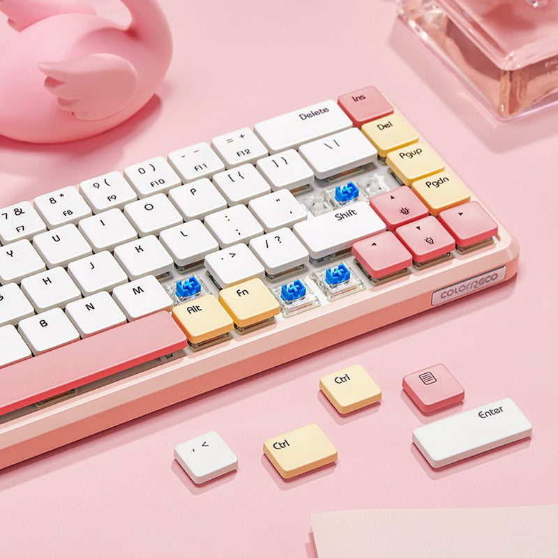 ColorReco CR-KB10 Alice Low profile Wireless Mechanical Keyboard - keycapcovers