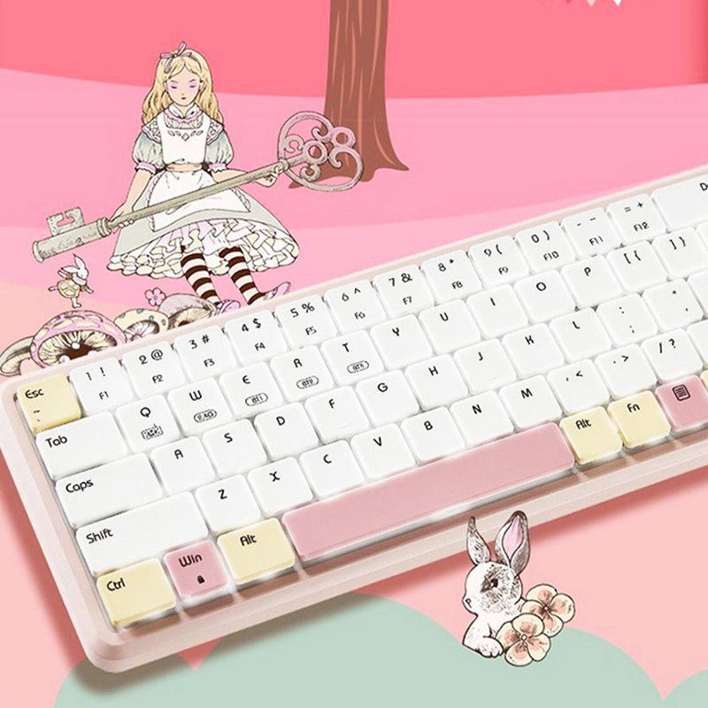 ColorReco CR-KB10 Alice Low profile Wireless Mechanical Keyboard - keycapcovers