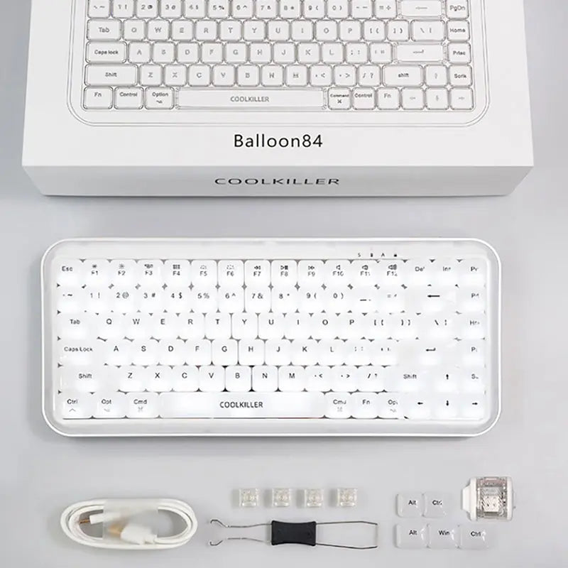 CoolKiller Balloon84 Low Profile Mechanical Keyboard - keycapcovers