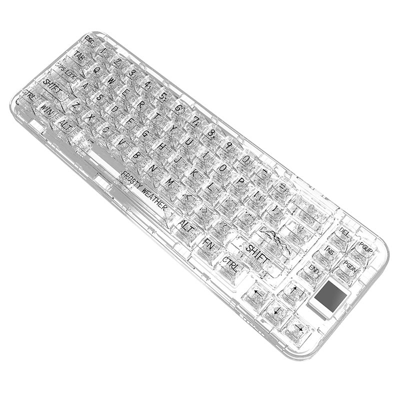 CoolKiller CK68 Polar Bear Transparent Wireless Mechanical Keyboard - keycapcovers