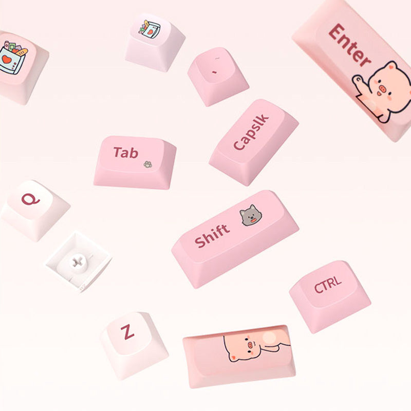 CoolKiller Spring Cute Wireless Mechanical Keyboard - keycapcovers