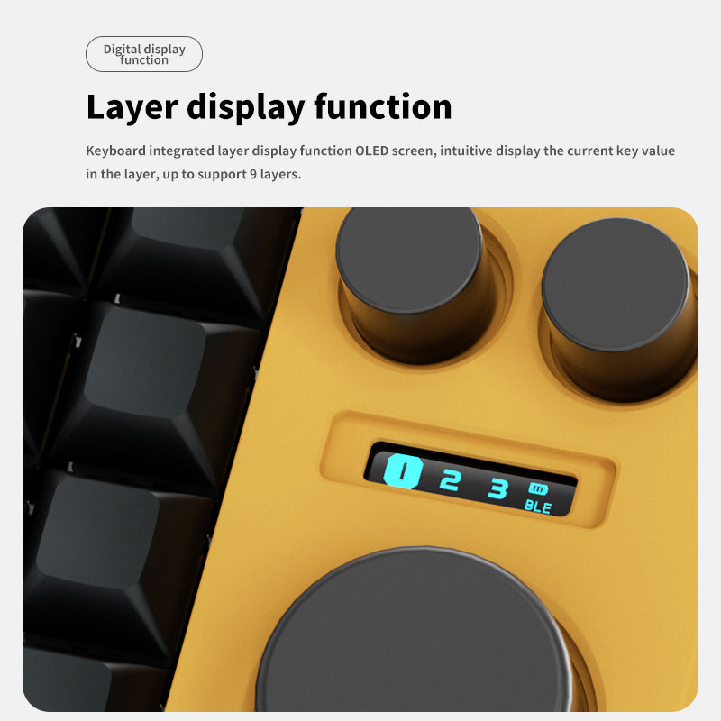 DOIO KB16B-02 Macro Keyboard Updated Macro Pad - keycapcovers