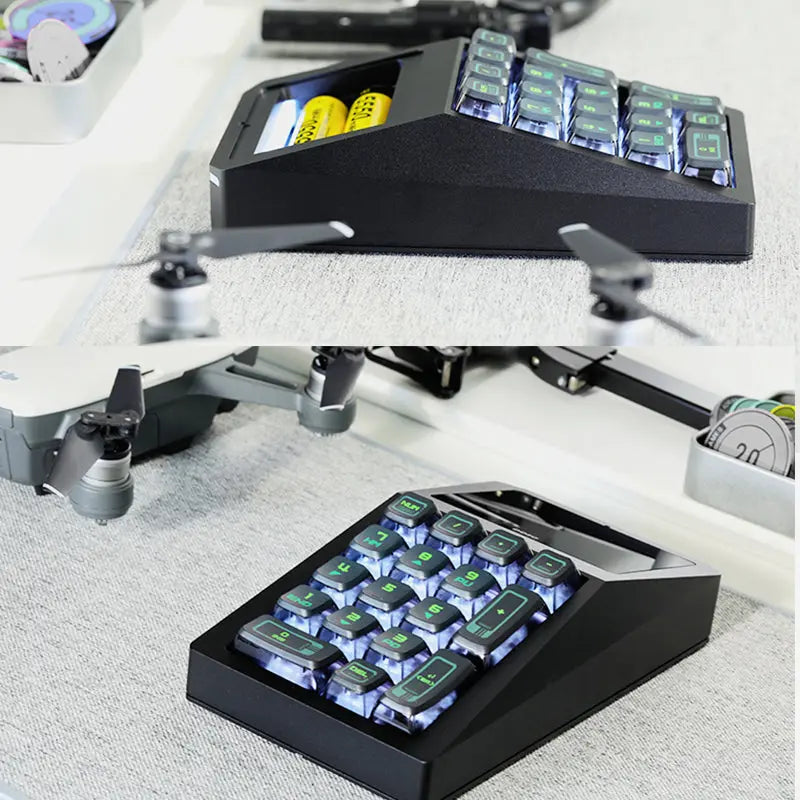 DOIO KB17-B01 QMK/VIA Macro Keyboard Dual-mode Mechanical Keyboard Kit - keycapcovers