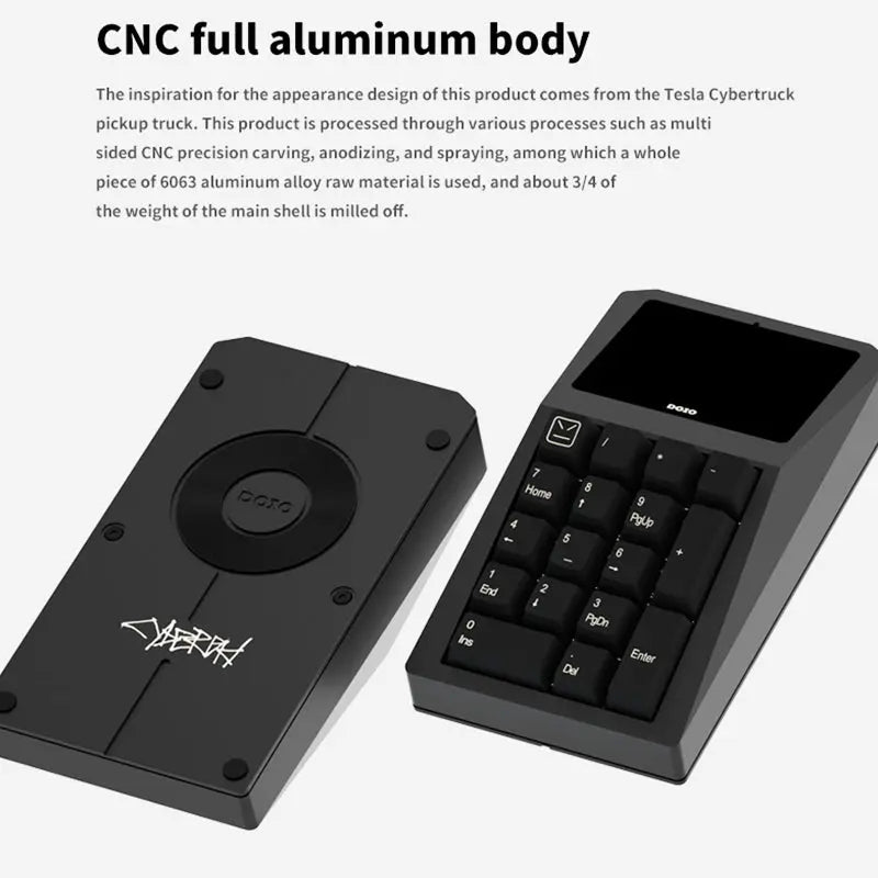 DOIO KB17-B01 QMK/VIA Macro Keyboard Dual-mode Mechanical Keyboard Kit - keycapcovers