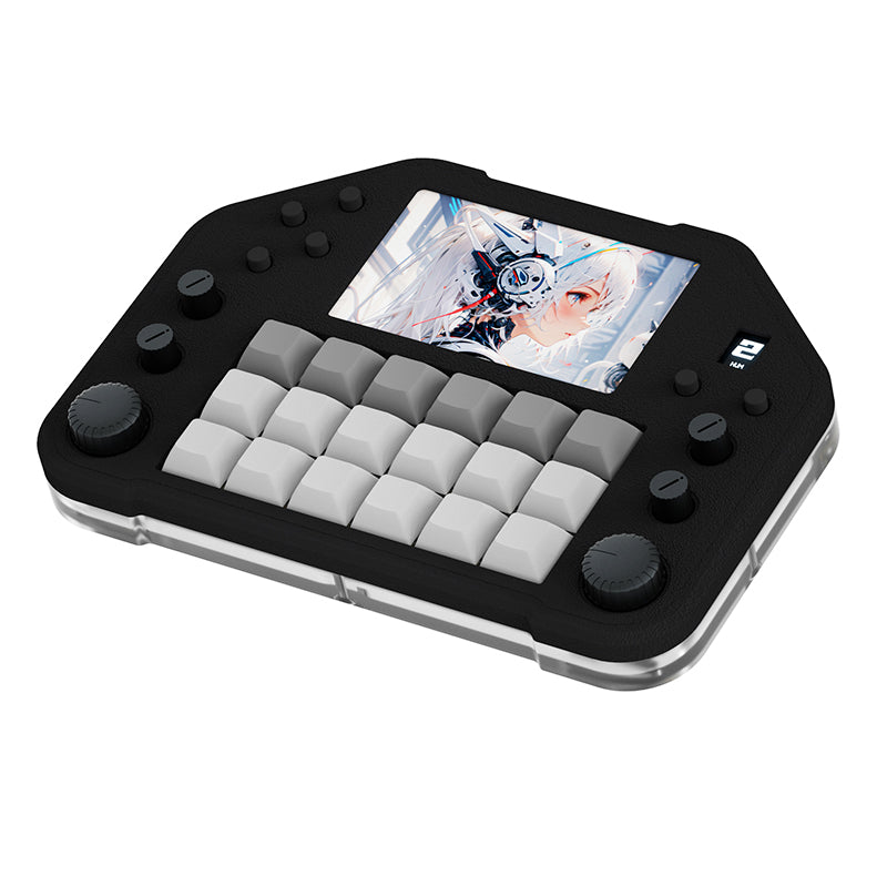 DOIO KB18-01 Dual Screen Macro Keyboard Hot-swappable Macro Pad - keycapcovers