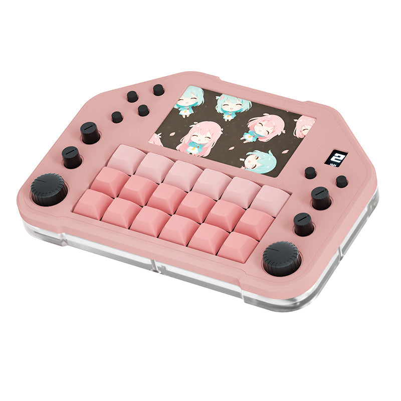 DOIO KB18-01 Dual Screen Macro Keyboard Hot-swappable Macro Pad - keycapcovers