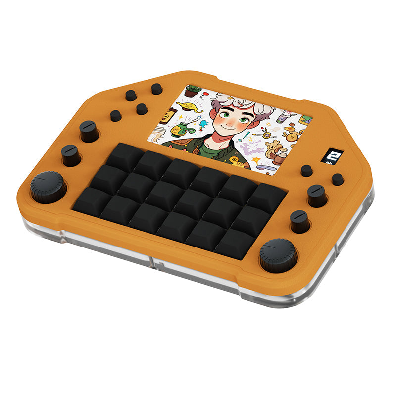 DOIO KB18-01 Dual Screen Macro Keyboard Hot-swappable Macro Pad - keycapcovers
