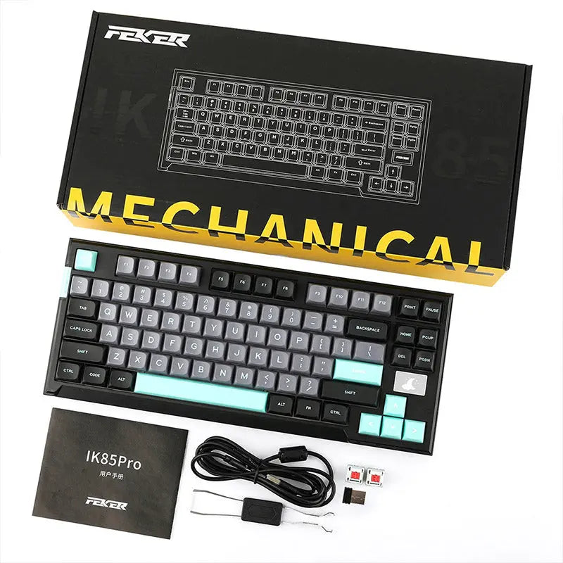 FEKER IK85 Plus Wireless Gasket Mechanical Keyboard - keycapcovers