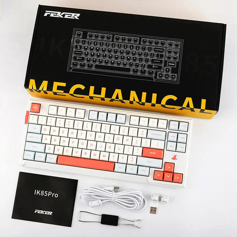 FEKER IK85 Plus Wireless Gasket Mechanical Keyboard - keycapcovers
