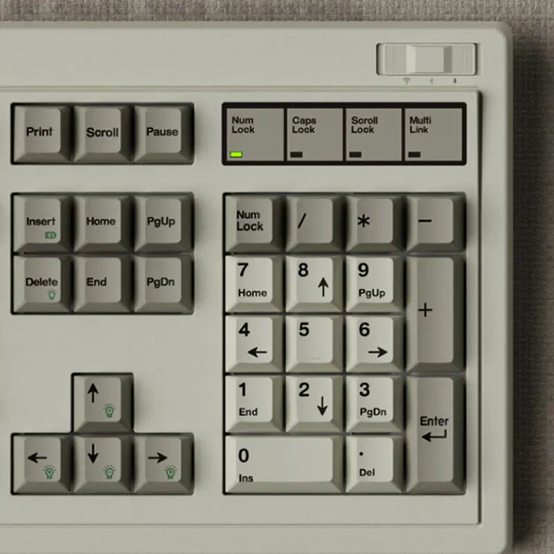 FL¡¤ESPORTS OG104 Retro Wireless Mechanical Keyboard - keycapcovers