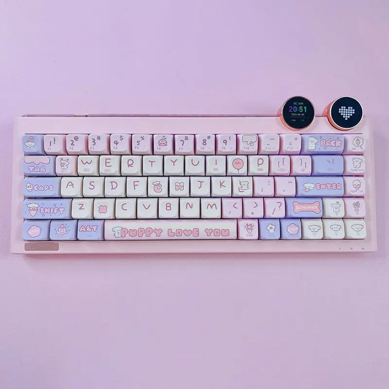 FOPATO D68 Playful & Cute Wireless Mechanical Keyboard - keycapcovers