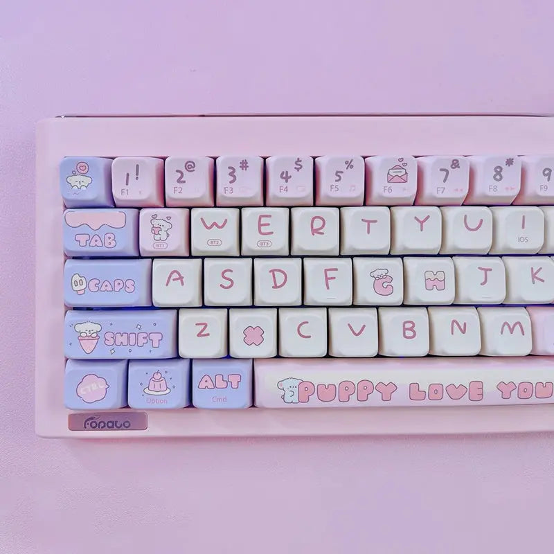 FOPATO D68 Playful & Cute Wireless Mechanical Keyboard - keycapcovers