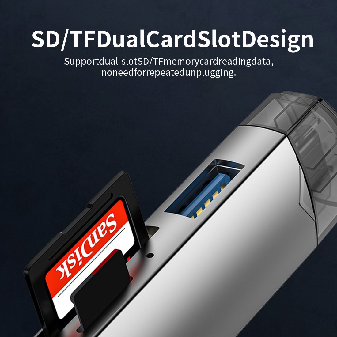 USB Type-C 3.0 Card Reader