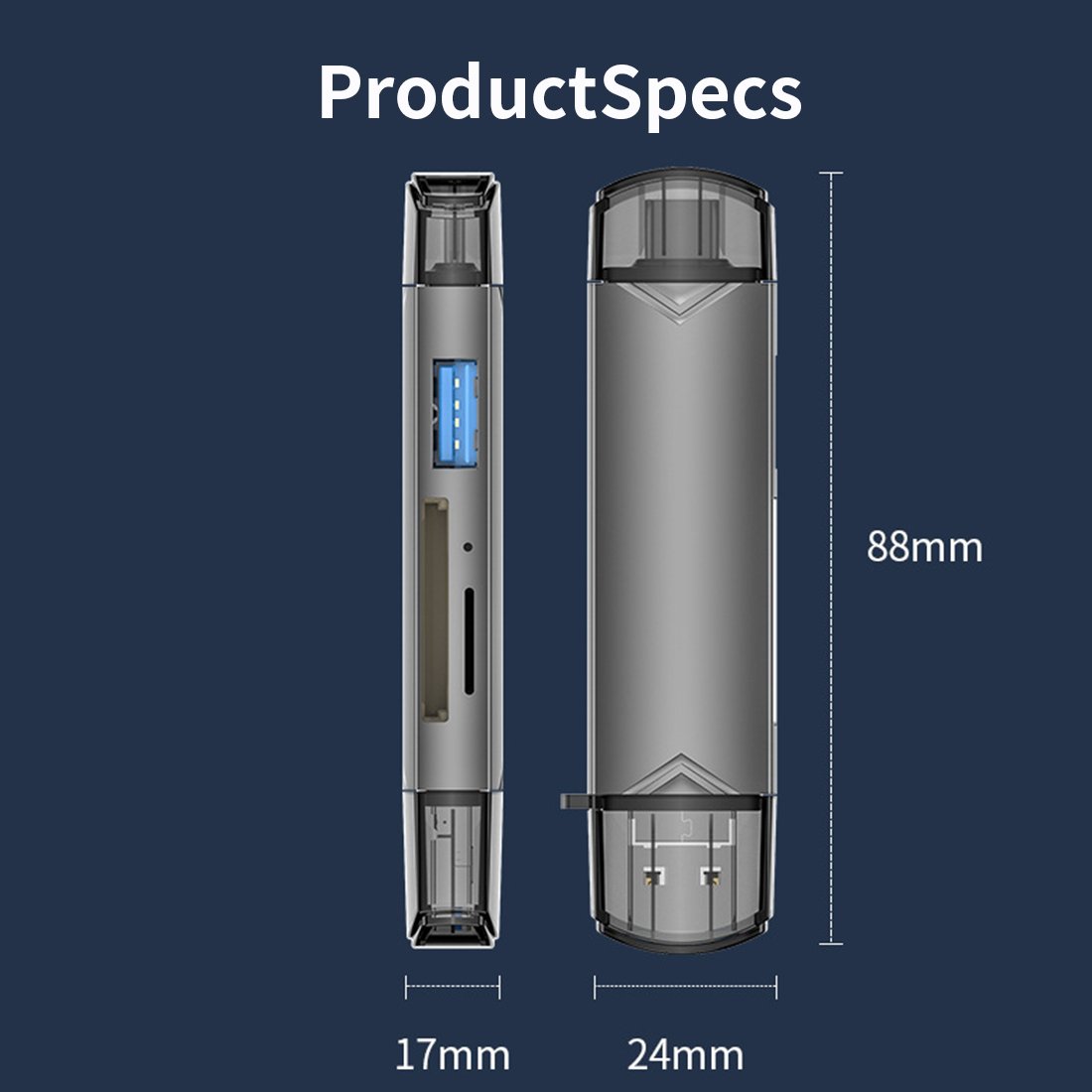 USB Type-C 3.0 Card Reader