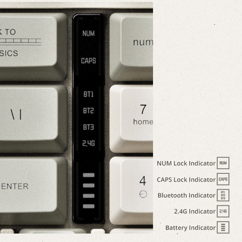 Lofree Block 98 Wireless Mechanical Keyboard - keycapcovers