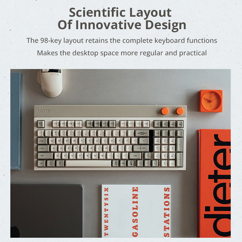 Lofree Block 98 Wireless Mechanical Keyboard - keycapcovers