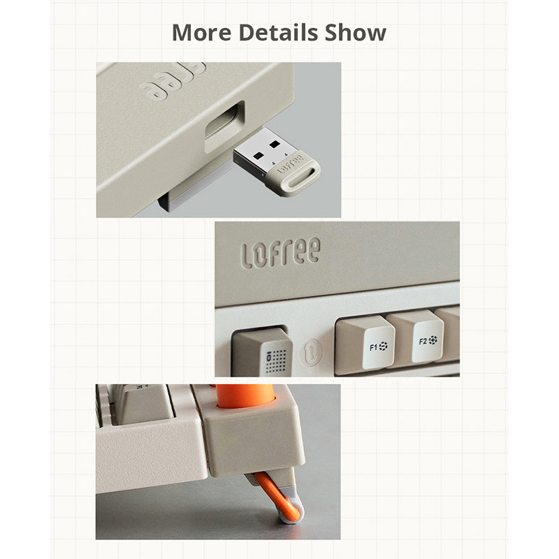 Lofree Block 98 Wireless Mechanical Keyboard - keycapcovers