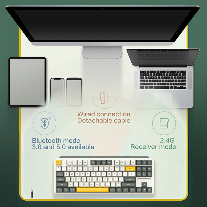 Xiaomi x MIIIW ART Series Z870 Wireless Mechanical Keyboard - keycapcovers