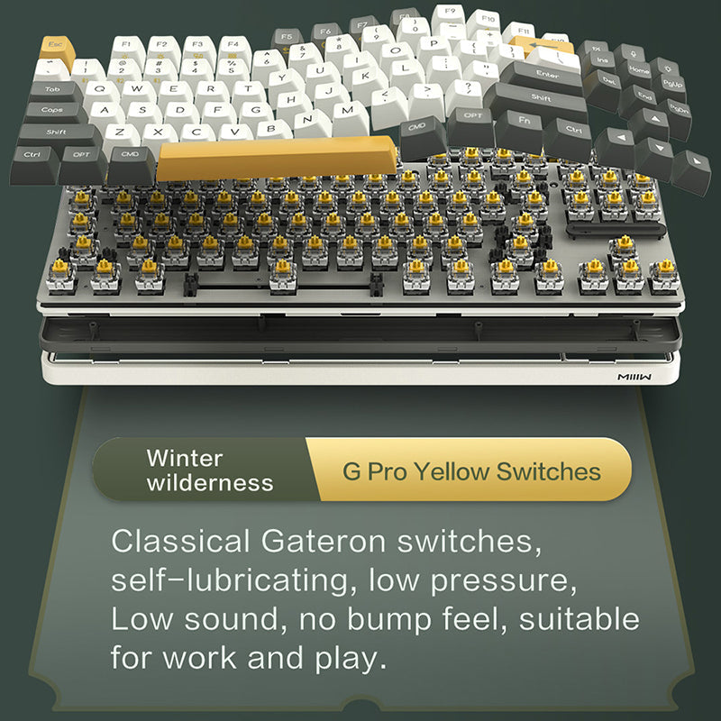Xiaomi x MIIIW ART Series Z870 Wireless Mechanical Keyboard - keycapcovers
