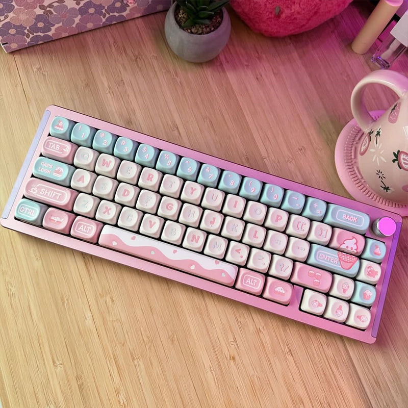 MONKA 6067 Aluminum Wired Keyboard DIY Kit - keycapcovers