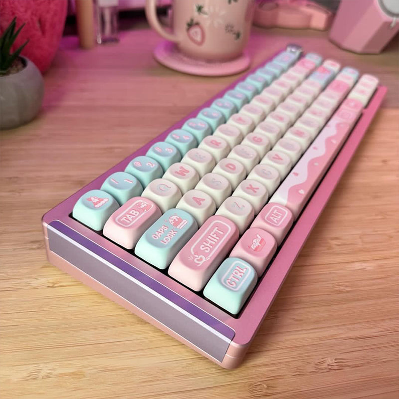 MONKA 6067 Aluminum Wired Keyboard DIY Kit - keycapcovers