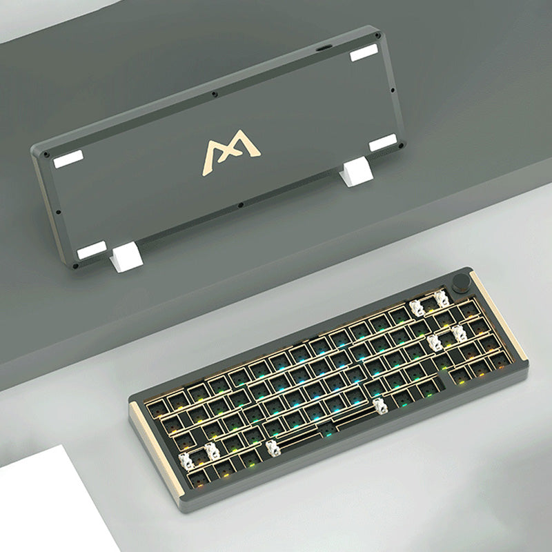 MONKA 6067 Aluminum Wired Keyboard DIY Kit - keycapcovers