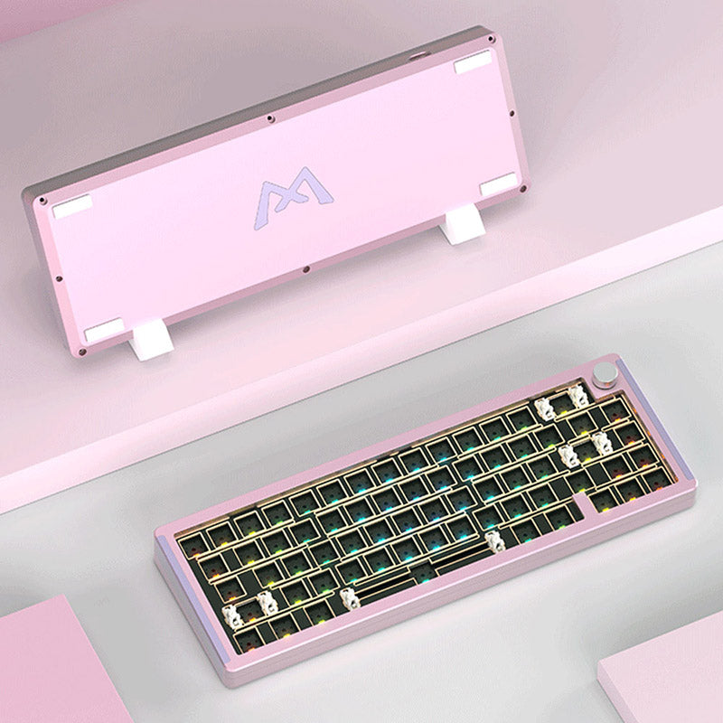 MONKA 6067 Aluminum Wired Keyboard DIY Kit - keycapcovers